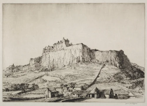 Stirling Castle, No. 2 by Muirhead Bone, print, 1909