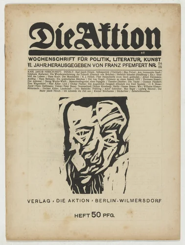 Die Aktion, vol. 6, no. 24/25 by Karl Jacob Hirsch, periodical, 1916