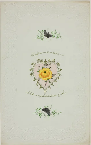 Naught on Earth So Dear to Me (valentine) by Unknown Artist, other, 1801-1900