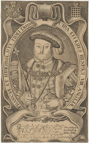 Henrici VIII Angliae, Franciae et Hiberniam Rex (King Henry VIII) by Francis Delaram, print, 1590-1627