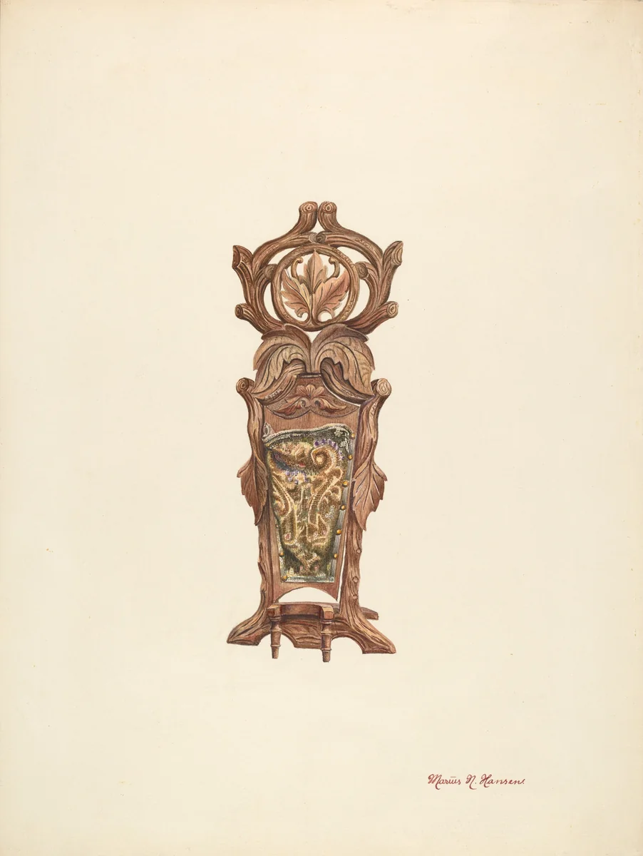 Bootjack & Slipper-Holder by Marius Hansen, index of american design, 1940