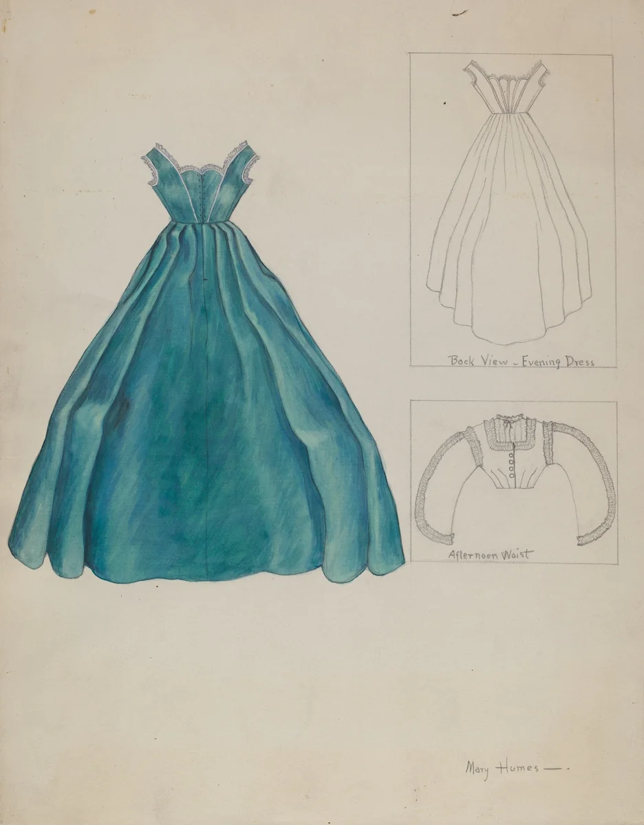 Costume by Mary E. Humes, index of american design, 1937