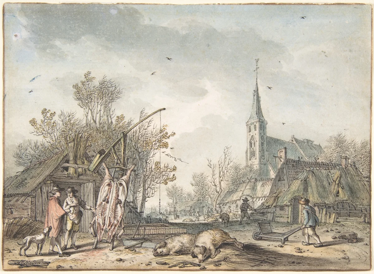November by Hendrik Meijer, drawing, 1772
