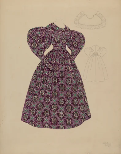 Dress by Julie C. Brush, index of american design, 1937