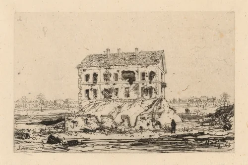 The Effects of Bombardment (Les Effets du bombardement) by Maxime Lalanne, print, 1871