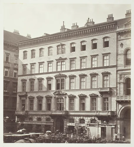 Freyung No. 1, Wohnhaus des Grafen M. Hardegg by Artist Unknown, photograph, 1860-1869