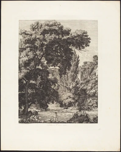 Sotto a Ponte Lupo a Tivoli by Jacob Wilhelm Mechau, portfolio, 1745-1808