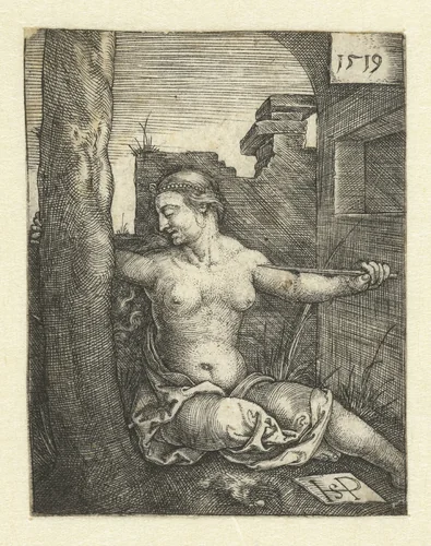Dood van Lucretia by Unknown, print, 1519