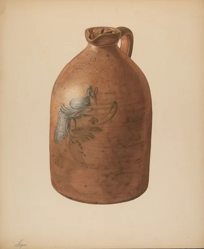 Molasses Jug by Giacinto Capelli, index of american design, 1940