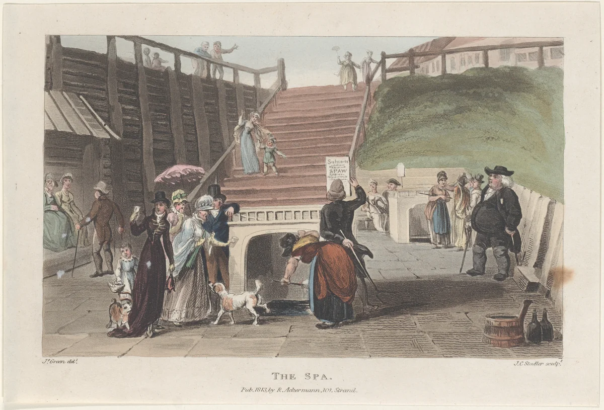 The Spa by Thomas Rowlandson, print, 1813