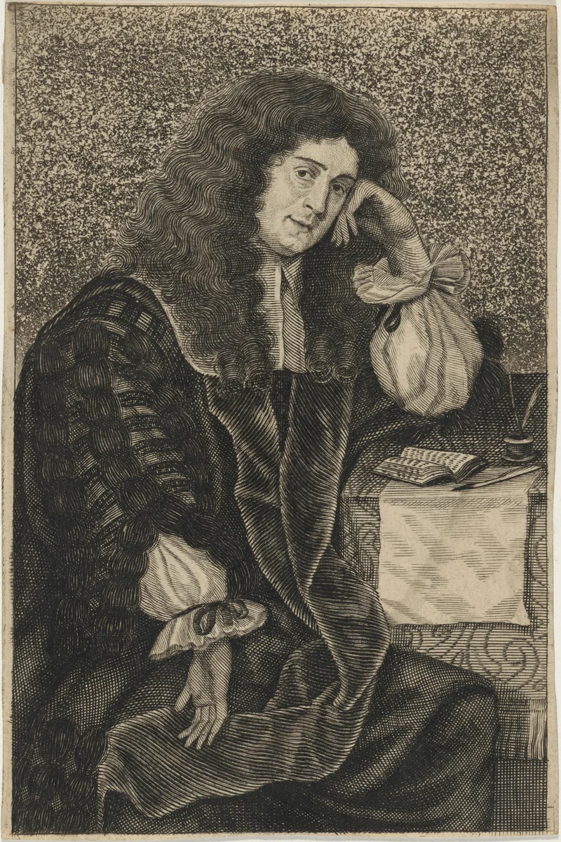 William Ramsay, Physician and Astrologer by William Sherwin, print, 1672