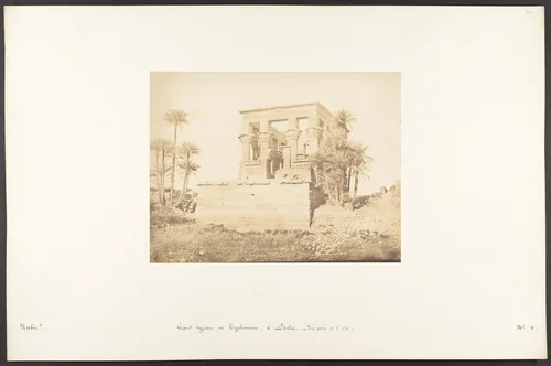 Grand Hypètre ou Typhonium, à Philae - Vue prise de l'Est by Maxime Du Camp, photograph, 1849-1850