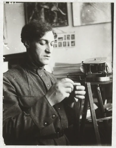 Untitled (Aleksei Gan) by Aleksandr Rodchenko, photograph, 1924