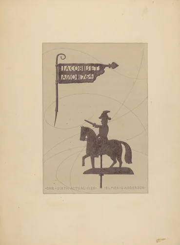 Two Weather Vanes by Elmer G. Anderson, index of american design, 1936