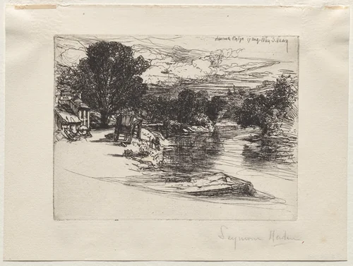 House of the Smith by Francis Seymour-Haden, print, 1864