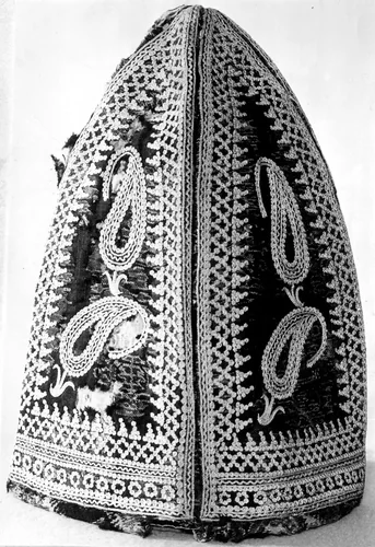 Cap by India, textile, 1801-1900