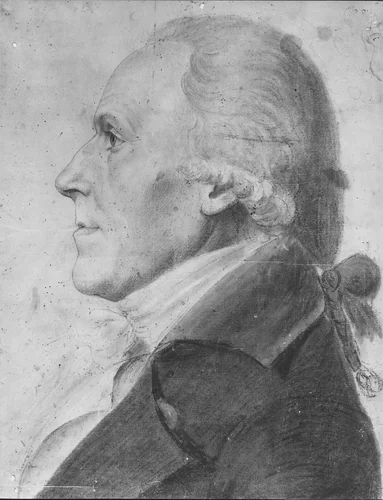 Portrait of a Man by Charles Balthazar Julien Févret de Saint-Mémin, artwork, 1797-1798