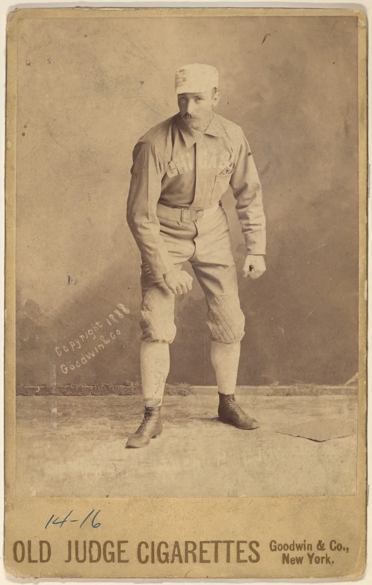 George Van Haltren, Chicago, from the series Old Judge Tobacco by Goodwin & Company, photograph, 1888