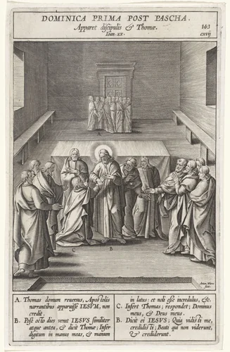 Ongelovige Tomas by Unknown, print, 1593