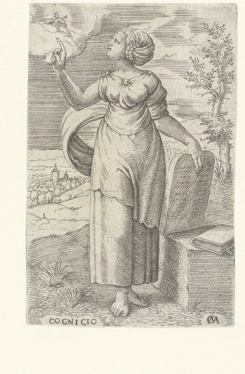 Wijsheid by Unknown, print, 1543-1544