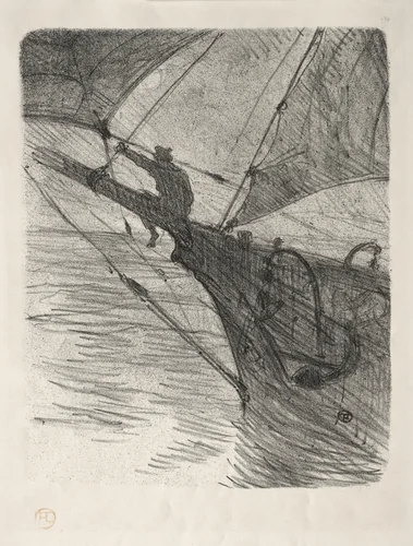 Oceano Nox by Henri de Toulouse-Lautrec, print, 1895