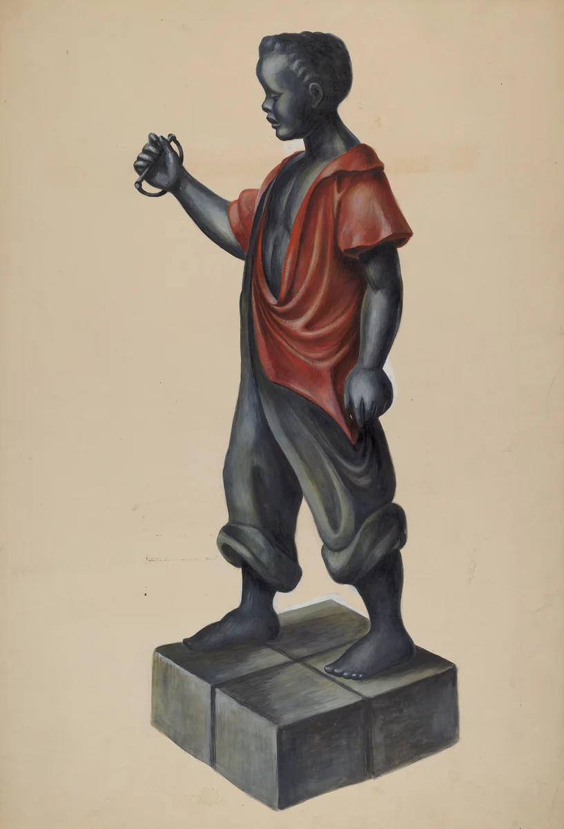 Hitching Post by Walter Hochstrasser, index of american design, 1937