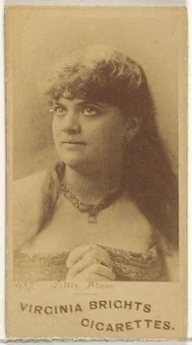Card 437, Lillie Blow, from the Actors and Actresses series (N45, Type 1) for Virginia Brights Cigarettes by Allen & Ginter, photograph, 1885-1891