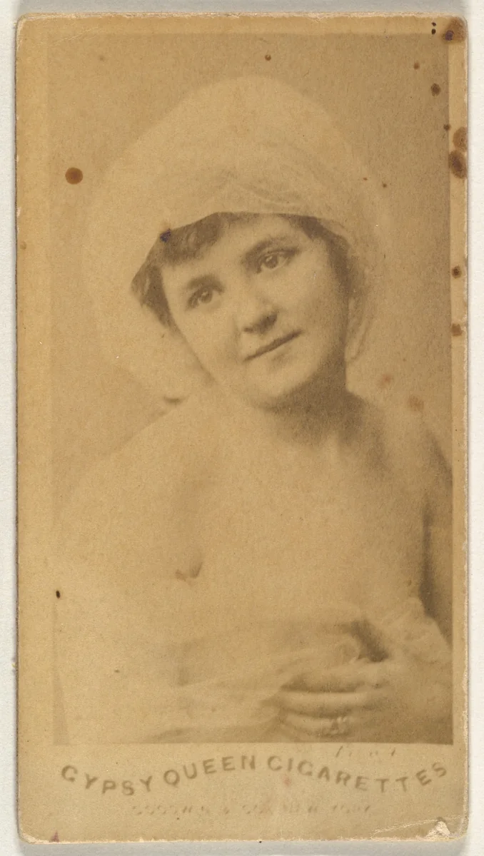 From the Actors and Actresses series (N171) for Gypsy Queen Cigarettes by Goodwin & Company, photograph, 1886-1890