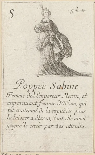 Poppaea Sabina by Stefano della Bella, print, 1620-1664