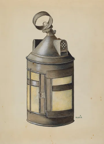 Dormer Window Lantern by Margaret Stottlemeyer, index of american design, 1936