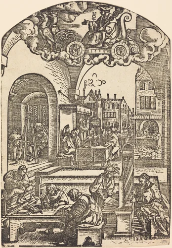 Mercury by Georg Pencz, print, 1531