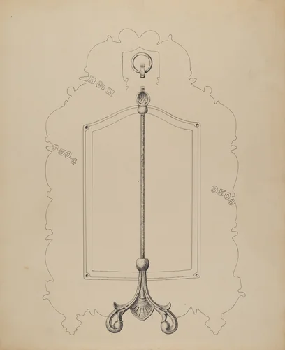 Mirror Frame by John H. Tercuzzi, index of american design, 1940