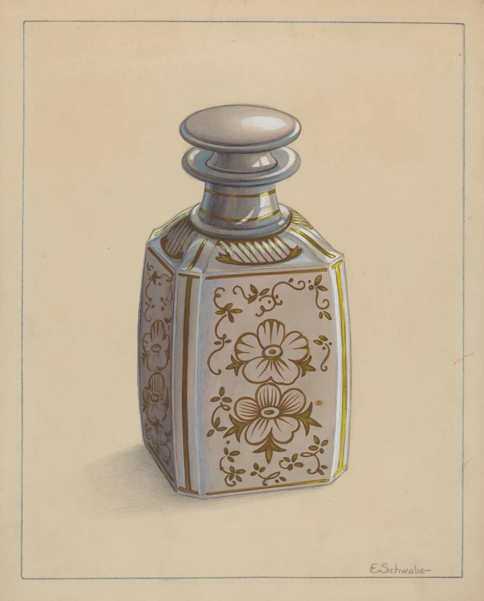 Perfume Bottle by Erwin Schwabe, index of american design, 1938