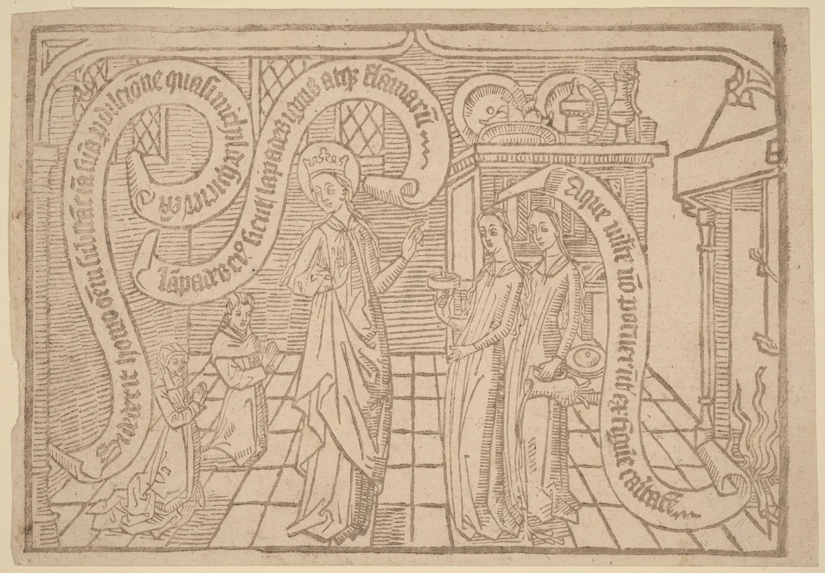 Page from "Canticum Canticorum": 2nd Edition by Netherlandish 15th Century, print, 1465