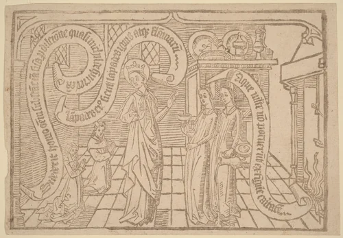 Page from "Canticum Canticorum": 2nd Edition by Netherlandish 15th Century, print, 1465