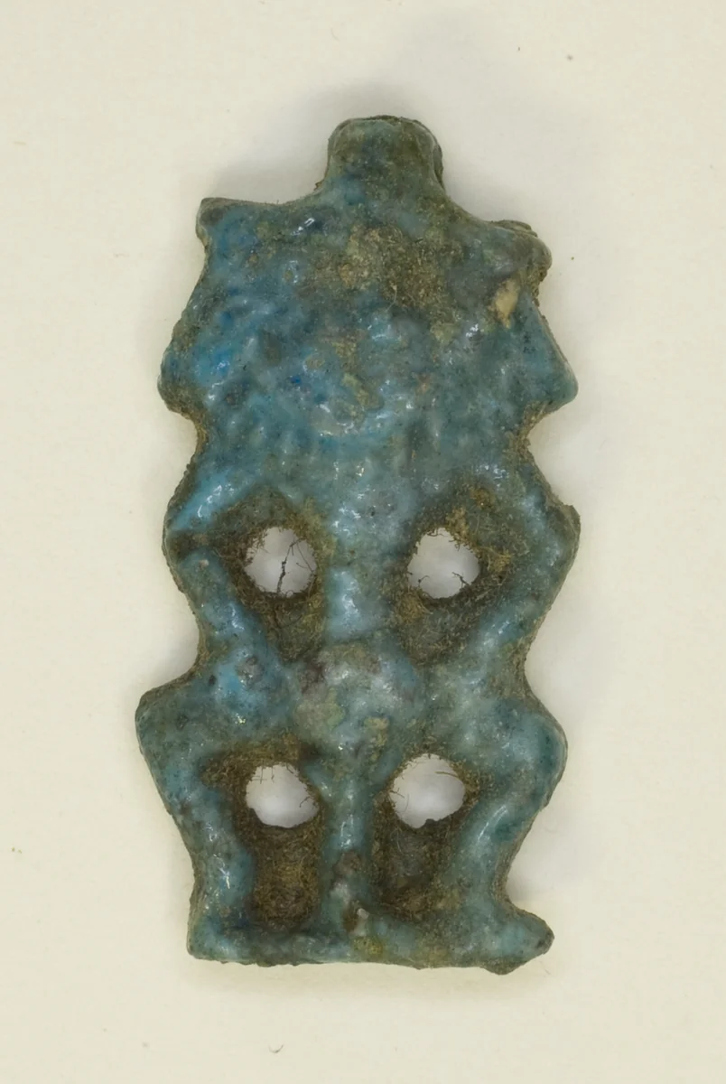 Amulet of the God Bes by Egyptian, metalwork, -1500--664