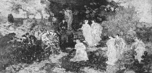 The Princesses by Adolphe Monticelli, painting, 1865-1875