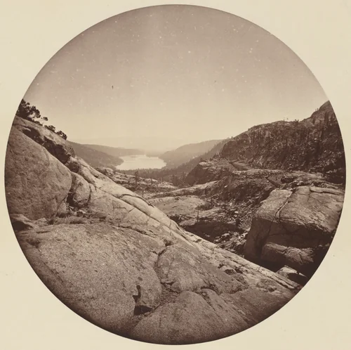 Donner Lake, California by Carleton E. Watkins, photograph, 1860-1869