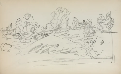 Italian Sketchbook: Landscape (page 202) by Maurice Prendergast, book, 1898-1899