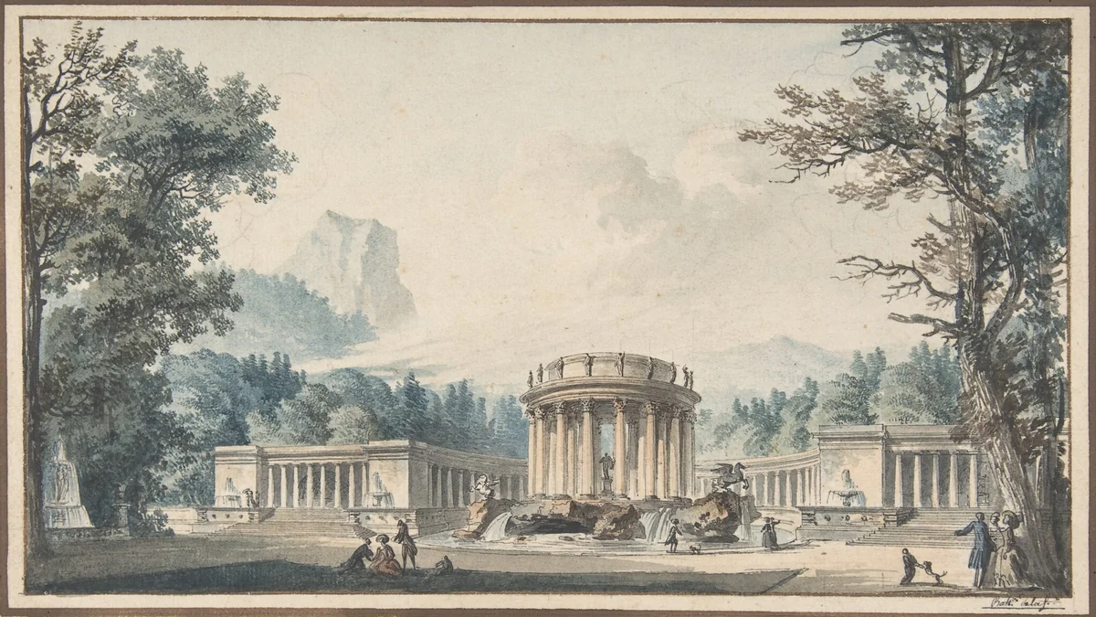 Project for a Fête Decor by Louis Pierre Baltard, drawing, 1775-1846