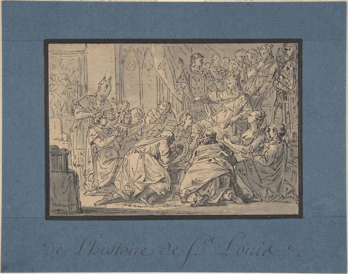 Drawing for a Book Illustration by anonymous, drawing, 1700-1800