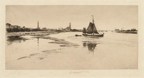 Arnheim on the Rhine by Charles Adams Platt, print, 1888