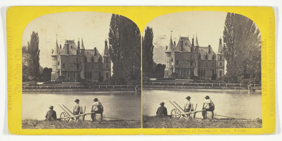 Chateau de Rougemont. Thun. Suisse, No. 120 from the series "Views of Switzerland" by William England, photograph, 1850-1896