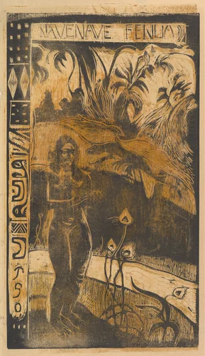 Delightful Land by Paul Gauguin, print, 1893-1894