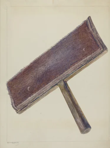 Card for Spinning Wheel by Maud M Holme, index of american design, 1938