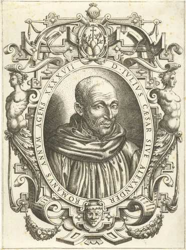 Portret van Alexander Romanus by Karel Collaert, print, 1608-1654