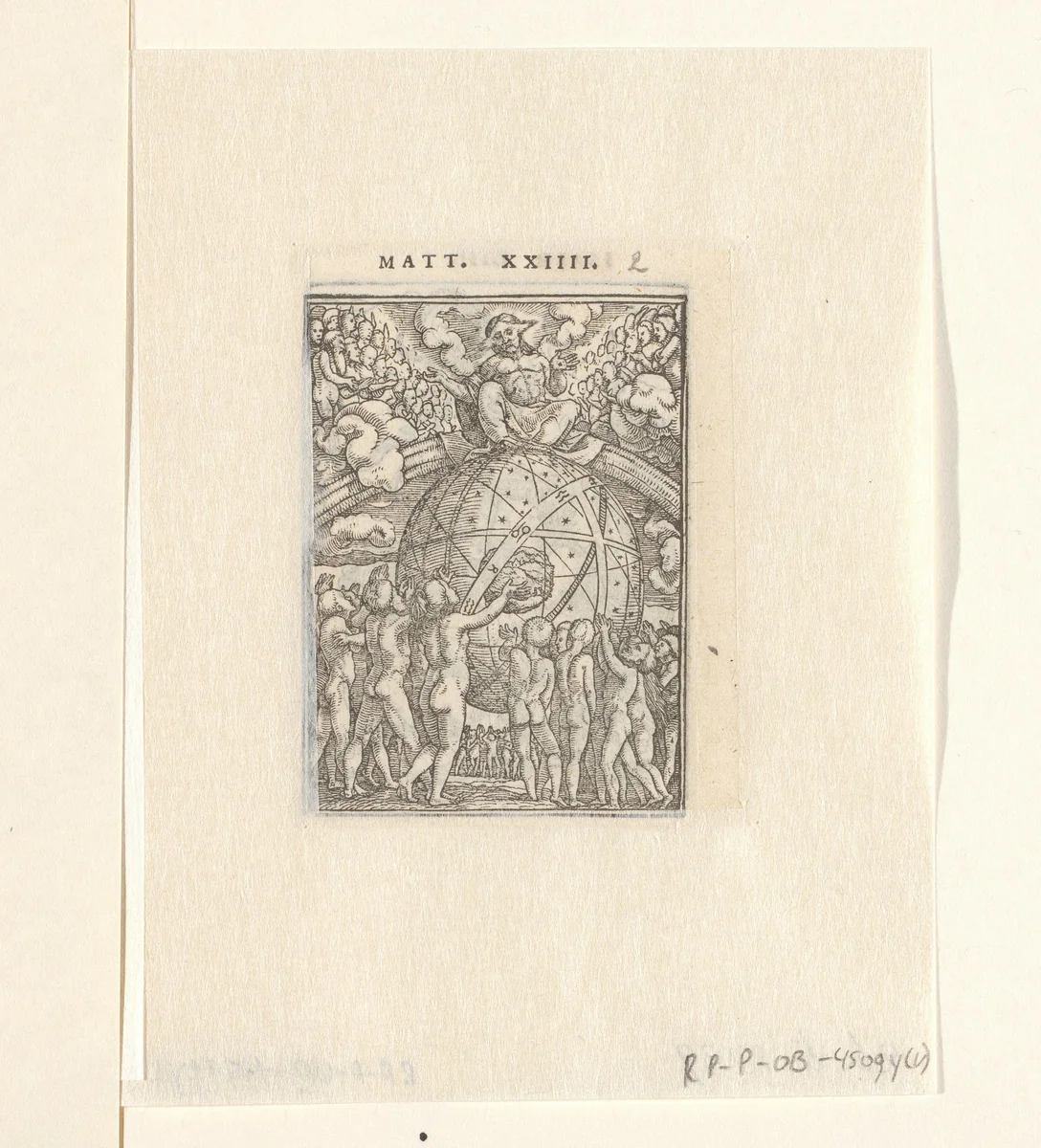 Laatste oordeel by Hans Holbein, print, 1524-1526