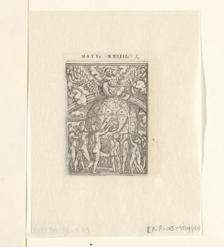 Laatste oordeel by Hans Holbein, print, 1524-1526