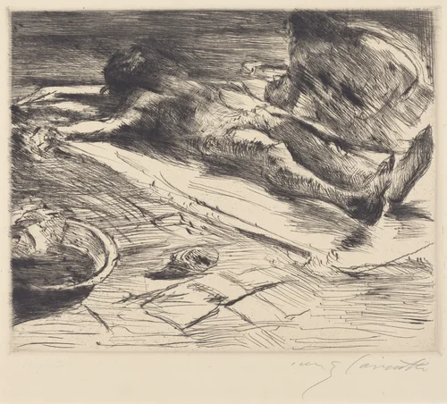 Pietà by Lovis Corinth, print, 1920