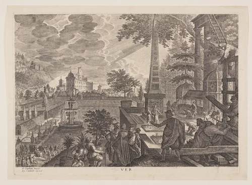 Spring, from The Four Seasons by Aegidius Sadeler II, print, 1620